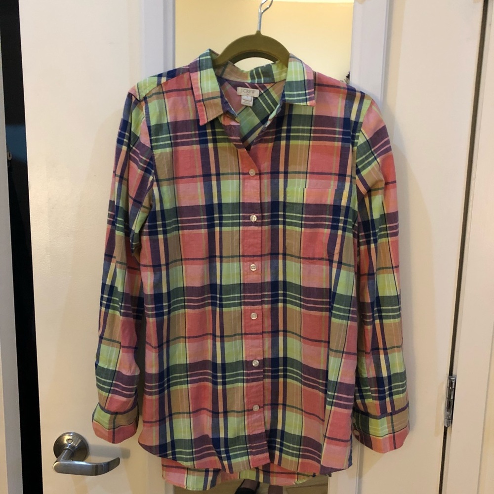J. Crew plaid button up